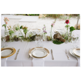 Lot de Vaisselle Vintage pour 1 personne - Tendance Dorée