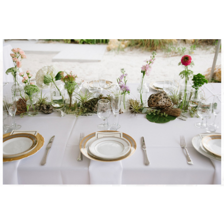 Location de Lot de Vaisselle Vintage pour 1 personne - Tendance Dorée