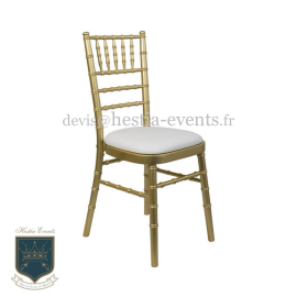 Chaise Chiavari Dorée - Modèle Joséphine