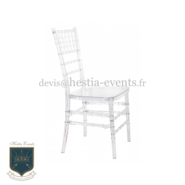 Chaise Chiavari Transparente - Modèle Margaux