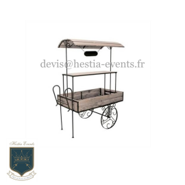 Charrette en Bois Candy Bar - Vintage