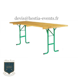 Table Rectangle en Bois - Kermesse