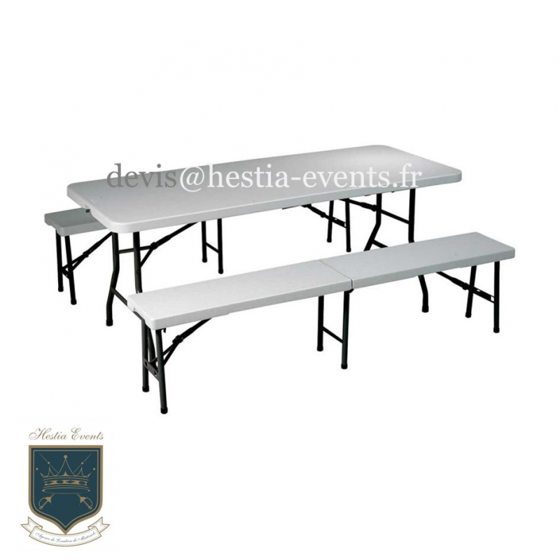 Location Table et Bancs Pliants Evenementiel