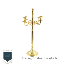 Location de Chandelier Or pour Bougies - 80 cm