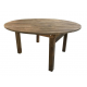 Location Table Ronde en Bois - 150 cm - Vintage