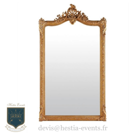 Miroir à Moulures Dorées - 104 X 185 cm