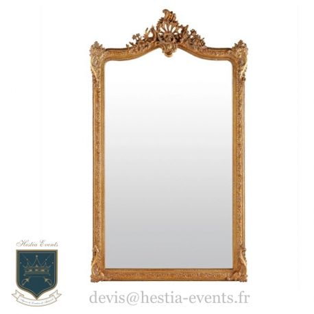 Location Miroir à Moulures Dorées - 104 X 185 cm