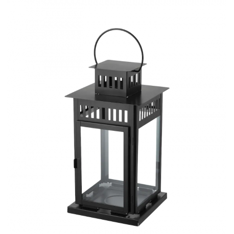 Lot De 12 Mini Lanternes LED Noires - Décoration Halloween, Noël, Ramadan, Mariage