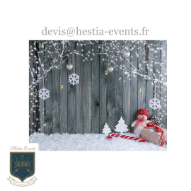 Location de Toile de Fond pour Photo de Noël