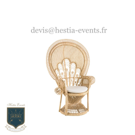 Fauteuil Emmanuelle en Rotin