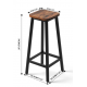 Location Tabouret de Bar - Cadre Marron Rustique