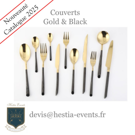 Location Couverts - Gold And Black