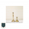 Bougeoir Doré Style Ancien - 24 cm