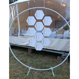 Création Plan de Table Mosaïque Hexagonale