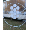 Création Plan de Table Mosaïque Hexagonale