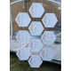 Création Plan de Table Mosaïque Hexagonale
