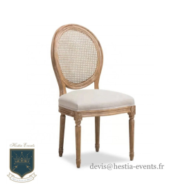 Chaise Médaillon en Bois