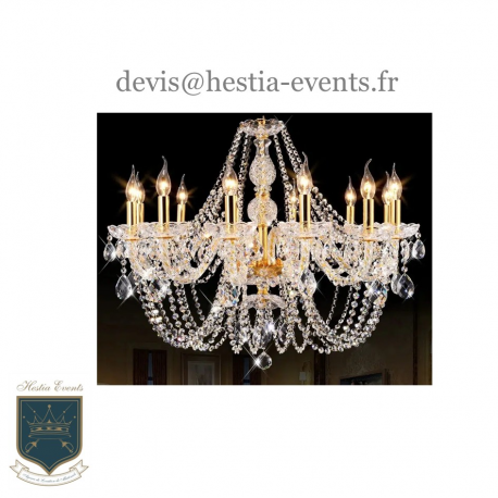 Lustre baroque en cristal