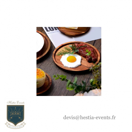 Assiette en Bois - 20 cm