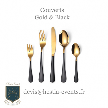 Location Couverts - Gold And Black