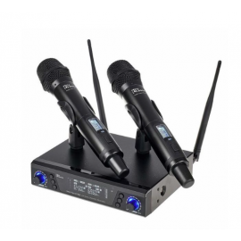 Système sans fil UHF 2 canaux - Micros à main