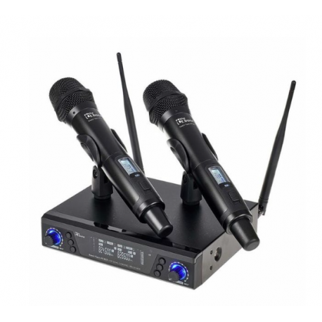 Système sans fil UHF 2 canaux - Micros à main