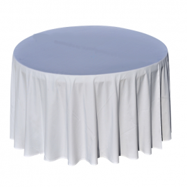 Nappe Blanche - Table Ronde - Diam 290 cm