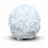 Location de Boule de Roses Blanches - Diam 30 cm