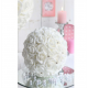 Location de Boule de Roses Blanches - Diam 30 cm